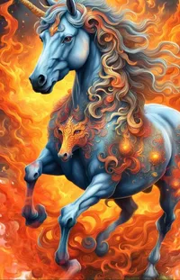 Horse Organism Art Live Wallpaper
