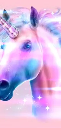 Horse Organism Pink Live Wallpaper