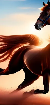 Horse Sky Working Animal Live Wallpaper