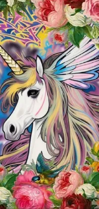 Horse Textile Paint Live Wallpaper