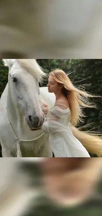 Horse Wedding Dress Dress Live Wallpaper