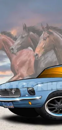 Horse Wheel Vehicle Live Wallpaper