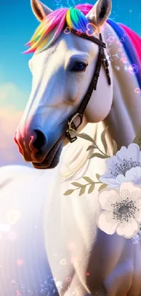 Horse White Bit Live Wallpaper