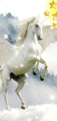 Horse White Toy Live Wallpaper