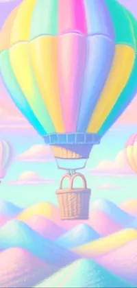 Hot Air Ballooning Aerostat Atmosphere Live Wallpaper