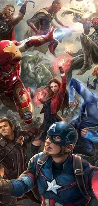Hulk Captain America Shield Live Wallpaper