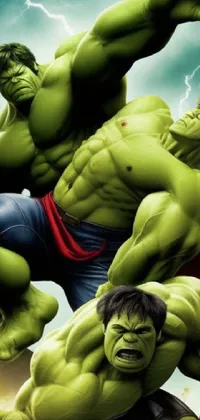 Hulk Cartoon Arm Live Wallpaper