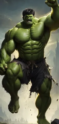 Hulk Cartoon Bodybuilder Live Wallpaper