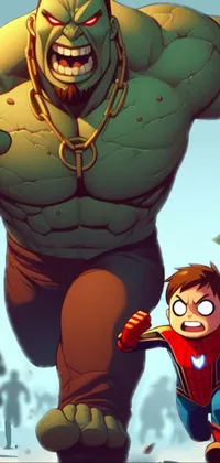 Hulk Cartoon Gesture Live Wallpaper