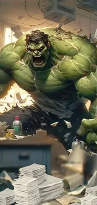 Hulk Green Art Live Wallpaper
