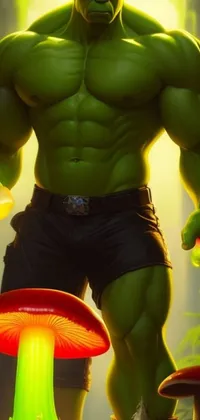 Hulk Green Muscle Live Wallpaper