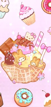 Ice Cream Cone Cartoon Cake Decorating Supply Live Wallpaper