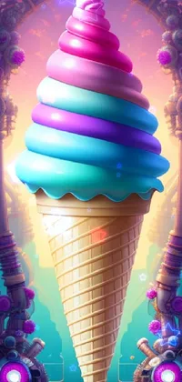 Food Ice Cream Cone Ice Cream Live Wallpaper - free download