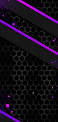 This live wallpaper boasts a captivating purple and black background with a striking grungy design and bold stripe, courtesy of the talented team at Toei Animations