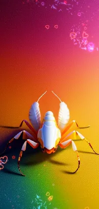 Insect Arthropod Orange Live Wallpaper