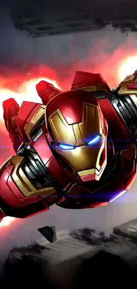 Iron Man Cartoon Avengers Live Wallpaper