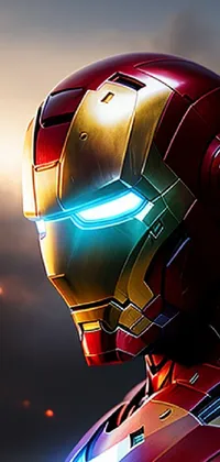 Iron Man Helmet Personal Protective Equipment Live Wallpaper