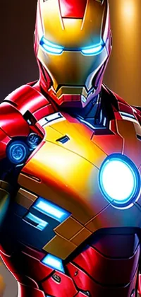 Iron Man Muscle Light Live Wallpaper
