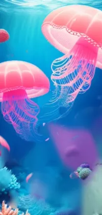 Jellyfish Liquid Vertebrate Live Wallpaper