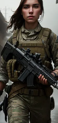 Joint Camouflage Ballistic Vest Live Wallpaper