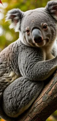 Koala Plant Grey Live Wallpaper