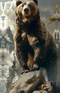 Kodiak Bear Brown Bear Organism Live Wallpaper