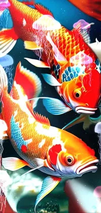 Koi Water Liquid Live Wallpaper