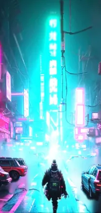 McLaren Cyberpunk Neon City Live Wallpaper - WallpaperWaifu