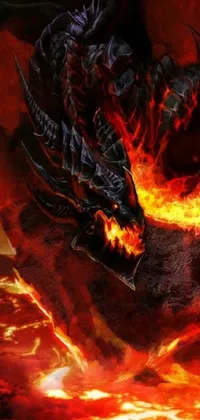 Experience the thrill of fire-breathing dragons with this dynamic phone live wallpaper