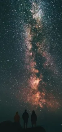 Get lost in the mesmerizing beauty of space art with this stunning phone live wallpaper