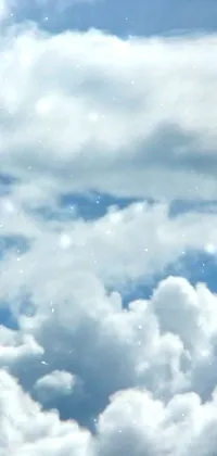 This stunning digital live wallpaper features a large jetliner flying through a cloudy sky with snowflakes falling gently, creating a beautiful and realistic scene that seems straight out of anime