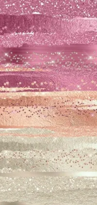This phone live wallpaper features a digital painting in abstract art style, with sand and glitter elements, displayed in close up view
