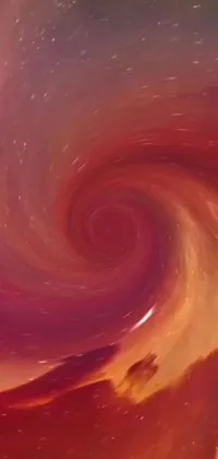 Get lost in the mesmerizing spiral live wallpaper for your phone! This digital painting is a dreamy mix of Instagram filters and space art, with a mystical twist inspired by tarot cards