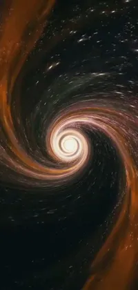 This live wallpaper for phones is a mesmerizing depiction of a digital art spiral in the sky