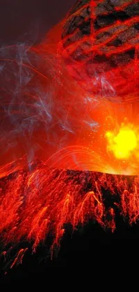 Volcano Lava Live Wallpaper