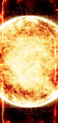 Light Amber Astronomical Object Live Wallpaper