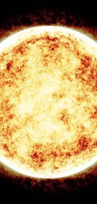 Light Amber Astronomical Object Live Wallpaper