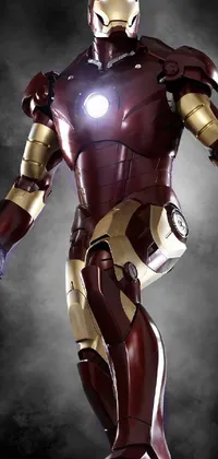 Light Armour Iron Man Live Wallpaper