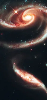 This live wallpaper for your phone displays gorgeous space art