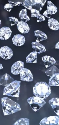 Looking for a stunning live wallpaper for your phone? Look no further than this diamond-themed screensaver