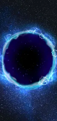 This mind-blowing live wallpaper for your phone will showcase an electric blue ring surrounded by lightning bolts in a holographic pattern