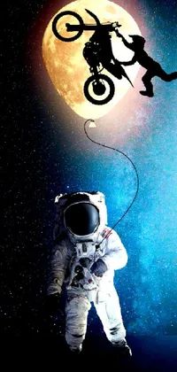 Light Astronaut Flash Photography Live Wallpaper