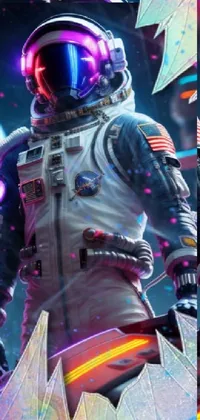Light Astronaut Purple Live Wallpaper