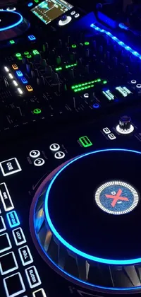 Get ready to party with this dynamic live wallpaper for your phone! Featuring a high-quality design of a DJ controller on top of a sleek table, this wallpaper is perfect for music enthusiasts and those who love the club scene