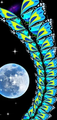 Light Azure Moon Live Wallpaper