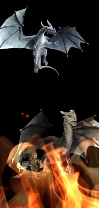 Get mesmerized with this realistic dragon-themed phone live wallpaper