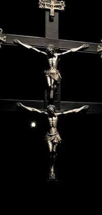 Light Black Crucifix Live Wallpaper