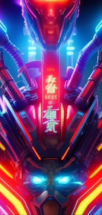 Transform your phone's background into an ultramodern masterpiece with this Cyberpunk Robot live wallpaper