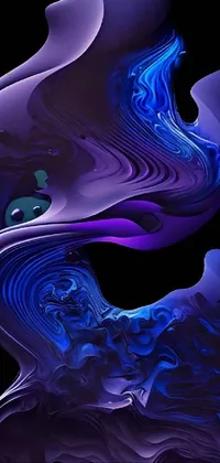 Light Blue Purple Live Wallpaper