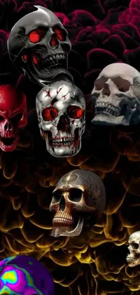 Light Bone Skull Live Wallpaper
